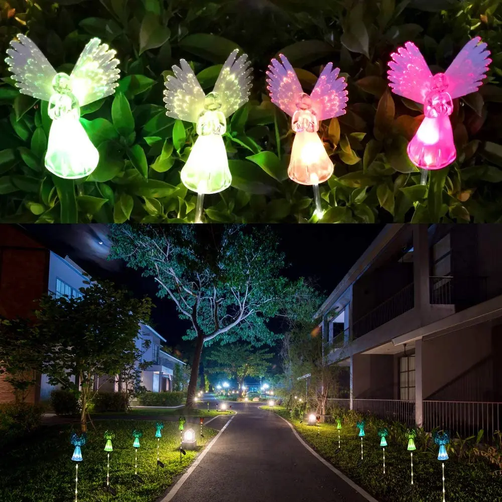 solar angel stake light