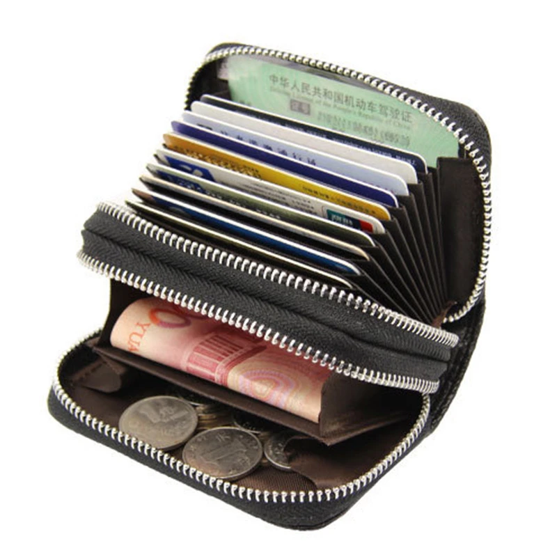 card wallet zipper