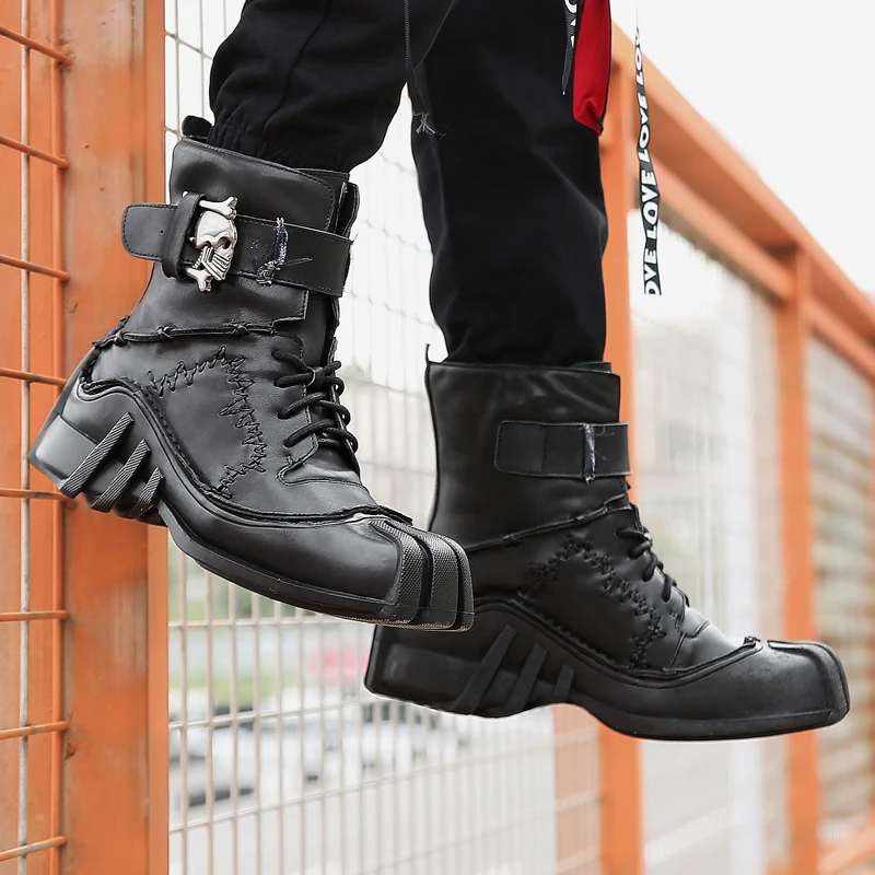 genuine leather motorcycle boots