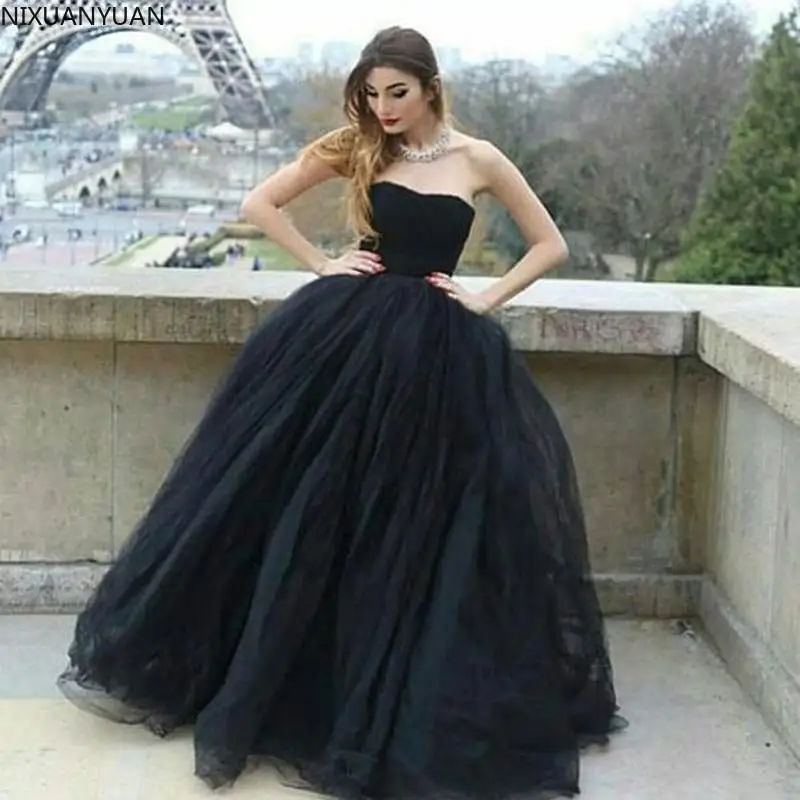 Wedding Gown Bridal Dress Black