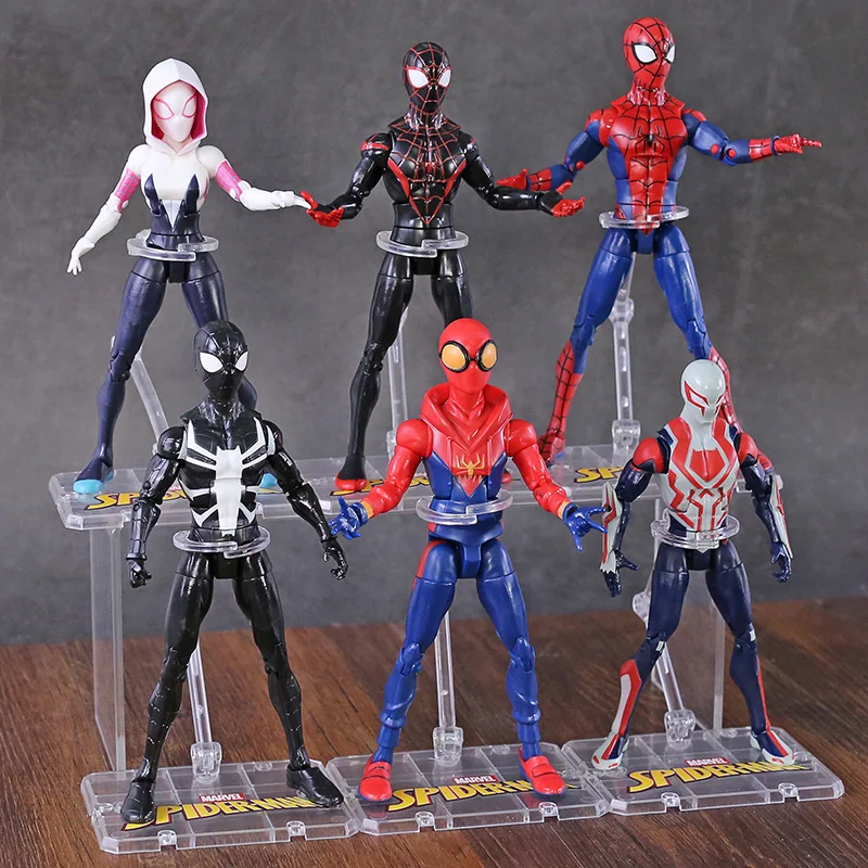 Original Mafex 107 Spider Man Action Figure Toys 1/12 Spiderman Into The  Spider-verse Miles Morales Movable Model Statue Dolls - AliExpress