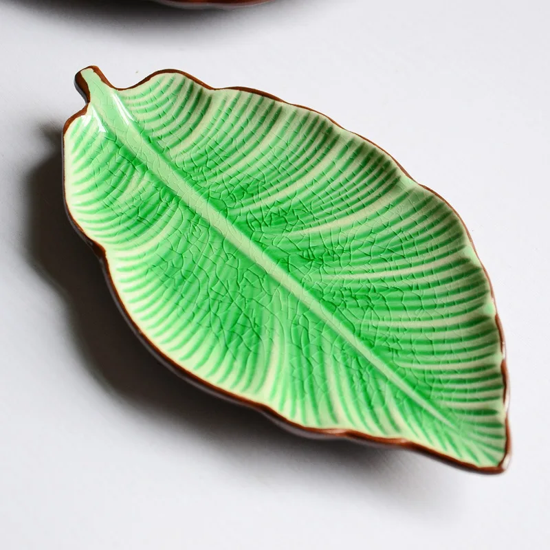 ceramic leaf platter