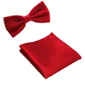 ADULT MENS Bowties Colorful Formal Handkerchief Hankies Chest Hanky Groom Party Bow Tie Bowties Chest FC140 preview-3
