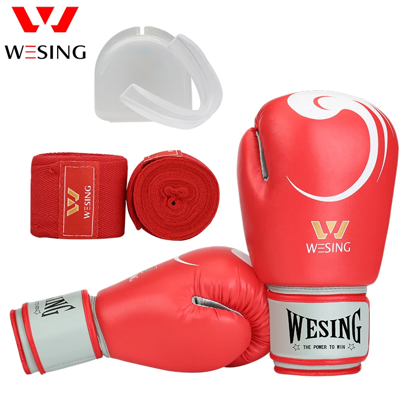 boxing gloves and mouth guards