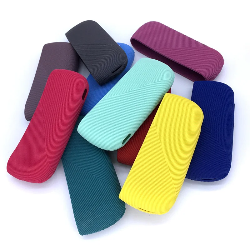 Hot Sale Antidust Antislip Silicone Case for IQOS 3.0 Duo Full Protection  Cover with Side Cover Twill Style Sleeve Holder - AliExpress