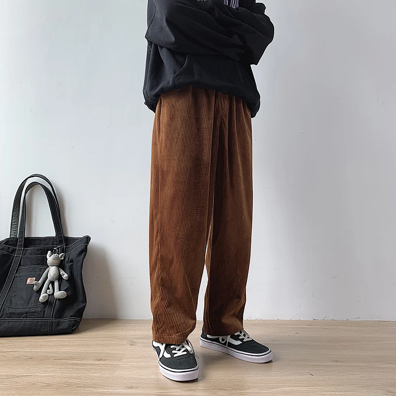 mens baggy corduroy trousers