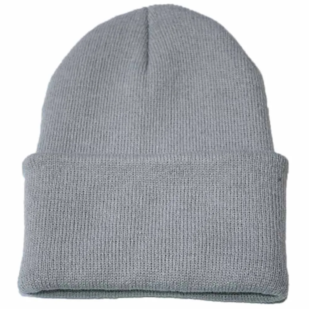 Hip Hop Caps Fashion Knitted Hat Men Women Cotton Blends Solid Color Slouchy Knitting Dance Beanie Casual For Hat Female Men
