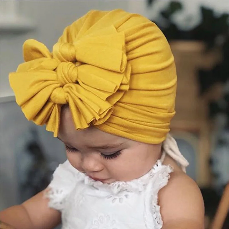 New Baby Headband Hat Bowknot Stretchy 