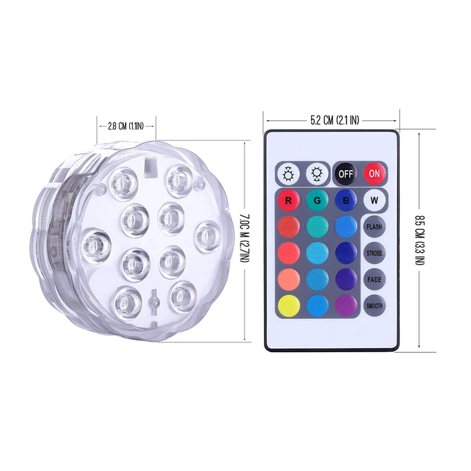 submersible battery operated lights