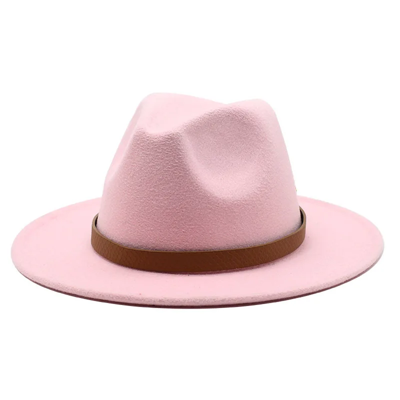 Autumn Winter Sun Hat Women Men Fedora 