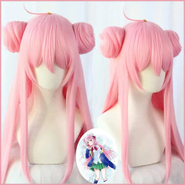 pink anime hair wig