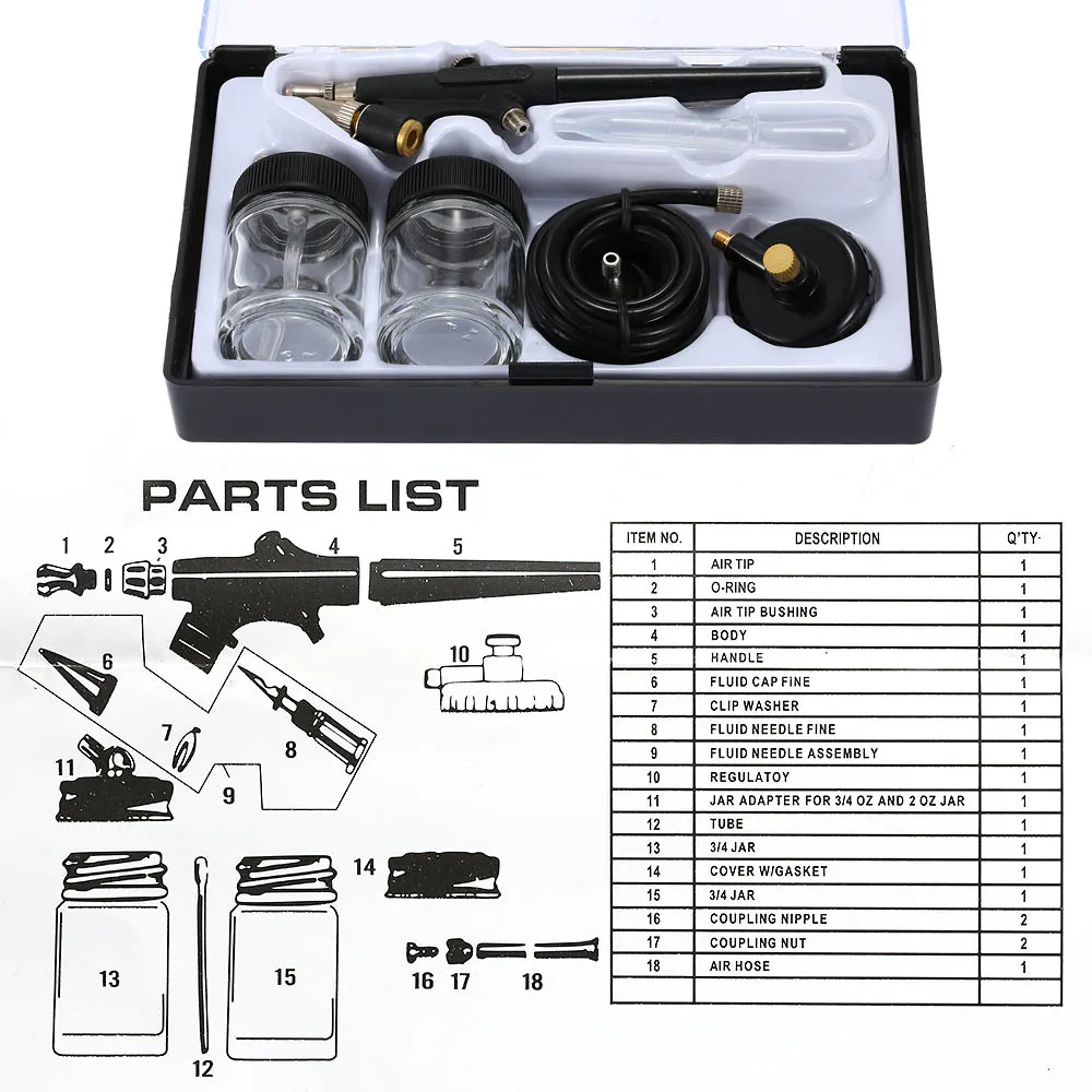 Needle Packing Nut & Valve Screw Replacement Repair Tool Airbrush