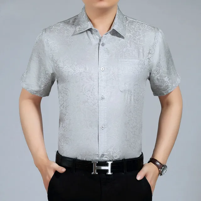 mens shirts short sleeve white