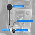 12-24V Bluetooth Car Kit Wireless Receiver for Hands-Free Calling Support AUX Music Streaming USB Car Charger preview-3