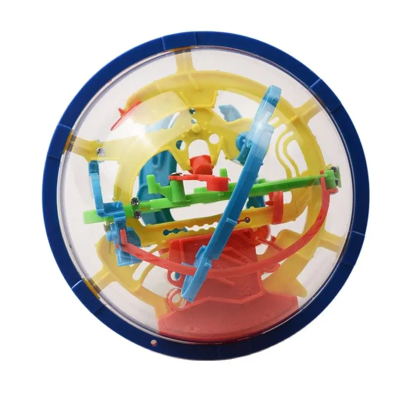 3D Magic Maze Ball 100 Levels Intellect Ball Rolling Ball Puzzle Game Brain Teaser Children Learning Educational Toys Orbit Game-animated-img