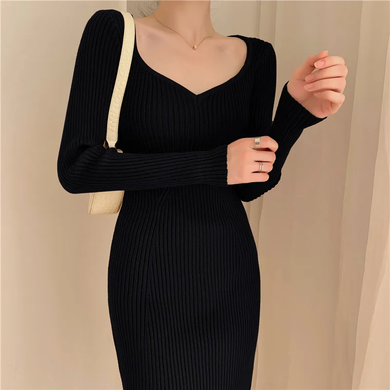 Women Sweater Dress Sexy Tight Winter 