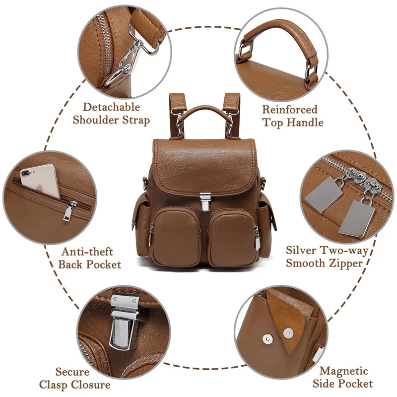 Side backpack purse Clearance