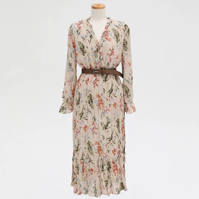 Flectit Vintage Women Floral Dress With 