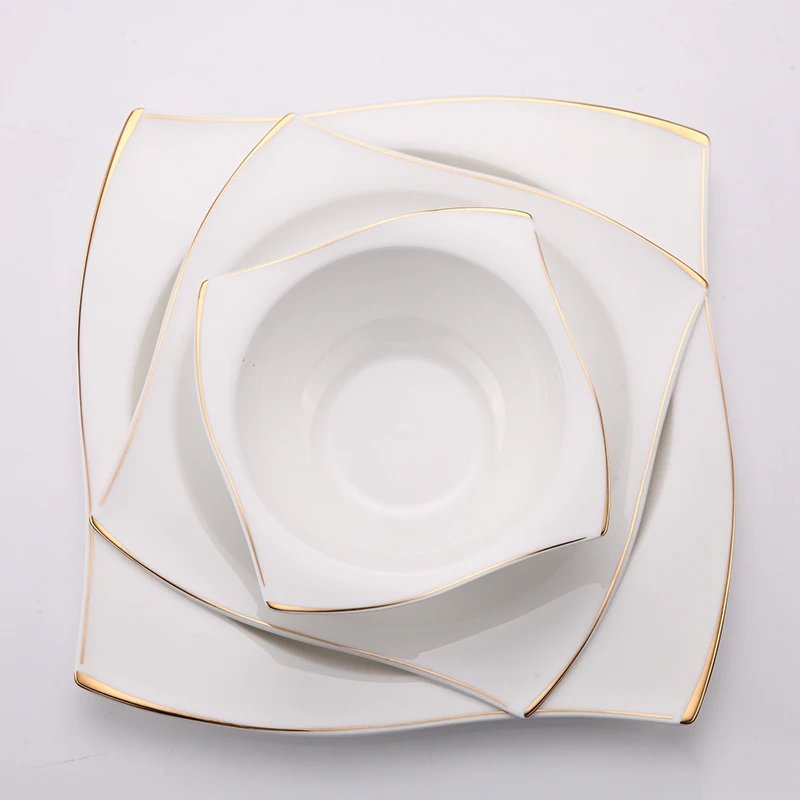 white ceramic dinnerware