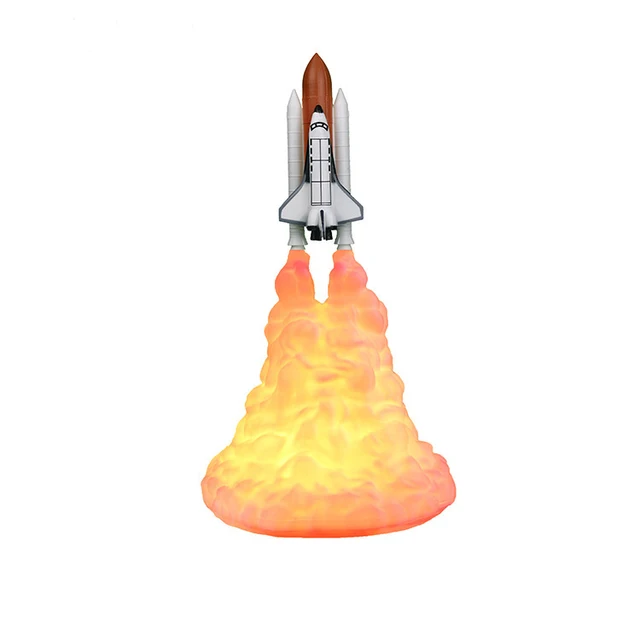 space rocket lamp