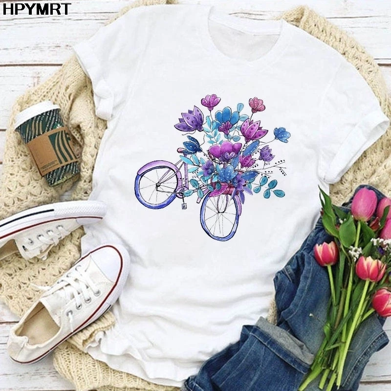 bike print shirt
