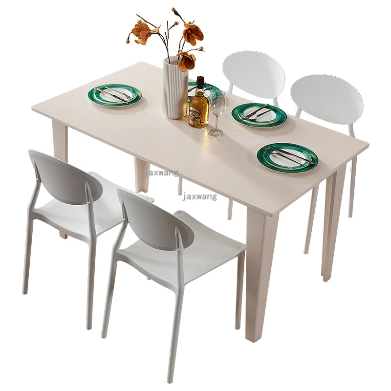 light wood dining table and chairs