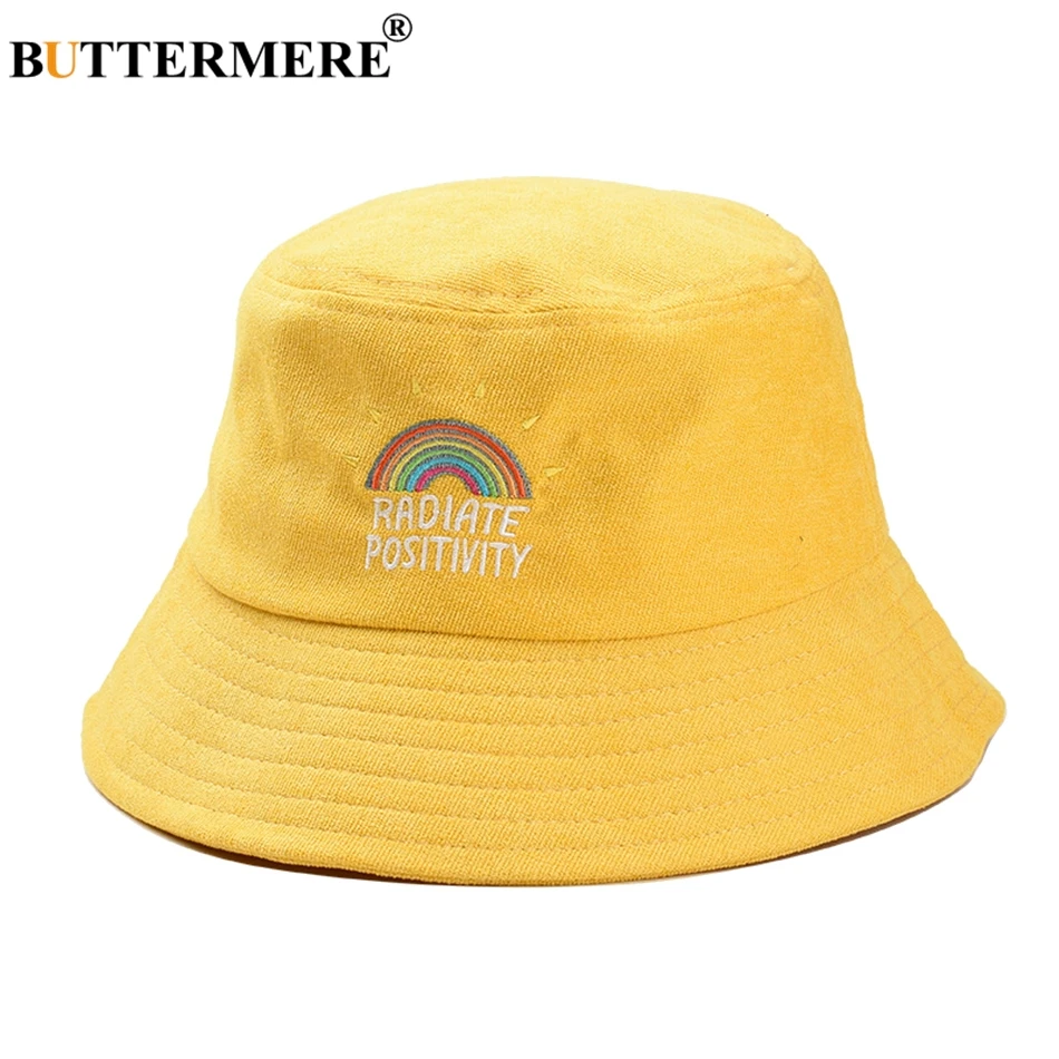 mens yellow bucket hat