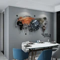 MEISD Large World Map Clock Creative Modern Design Wall Watch Battery Operated Quartz Silent Living Room Horloge Free Shipping