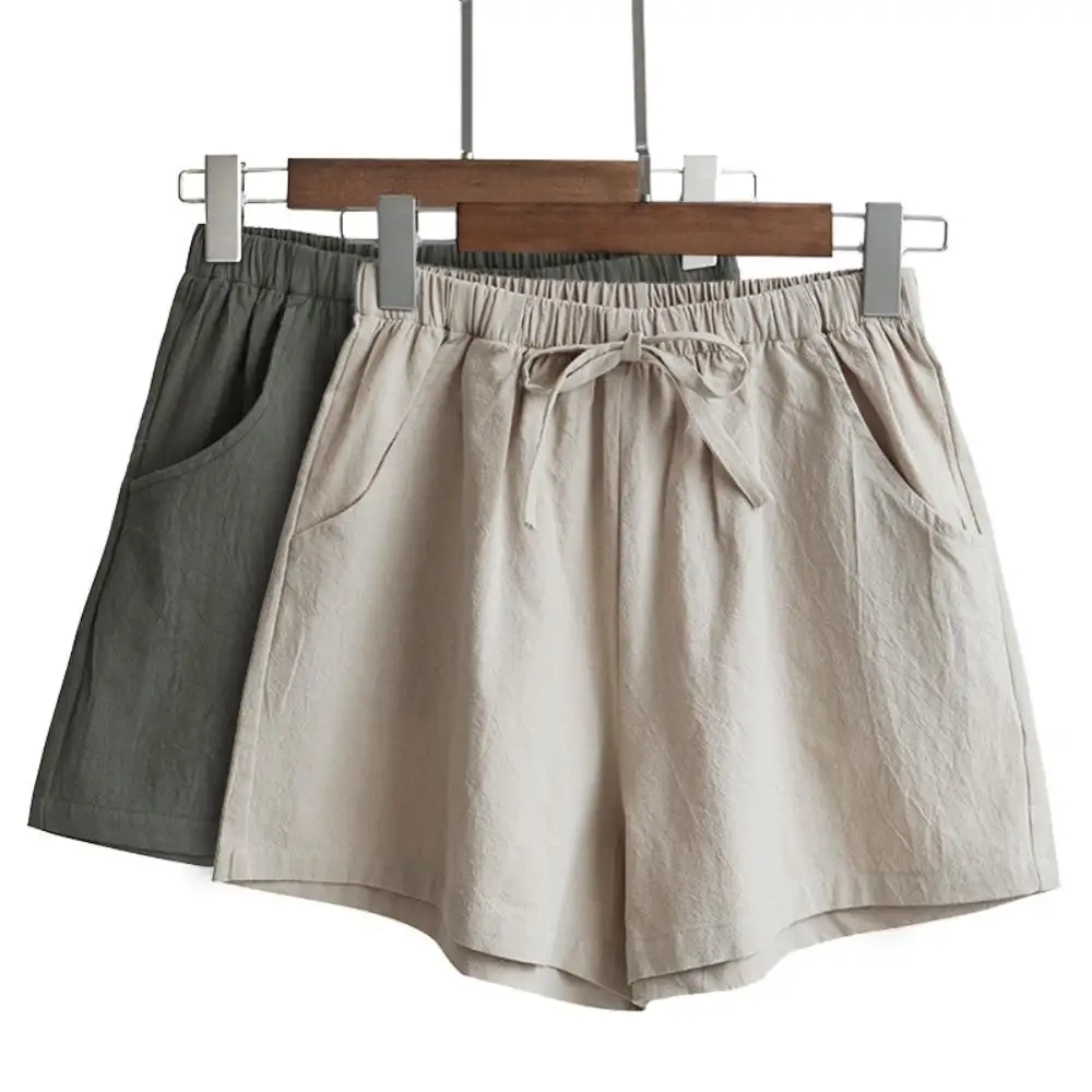 Fashion Woman Shorts Summer Solid Color 