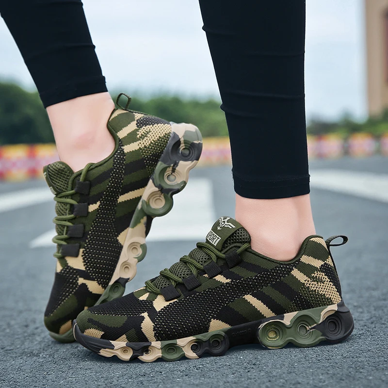 camo running shoes women