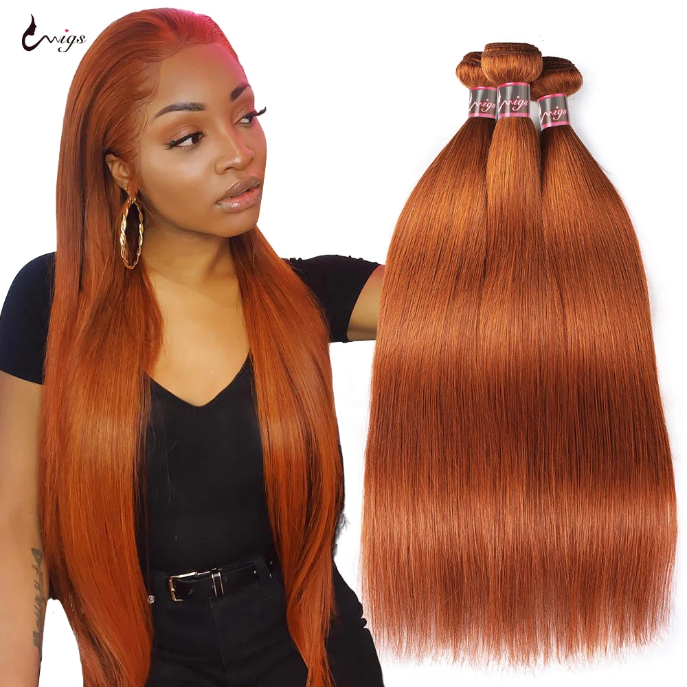 orange hair extensions