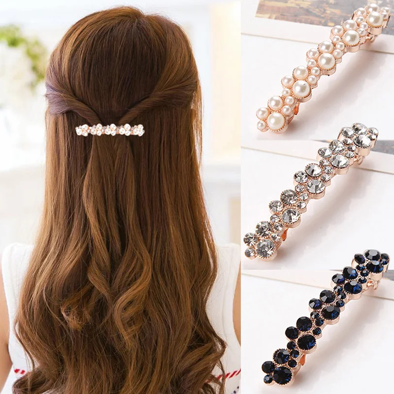 Simulated Pearl Hair Clips For Women Korean Women Hairpins Girl