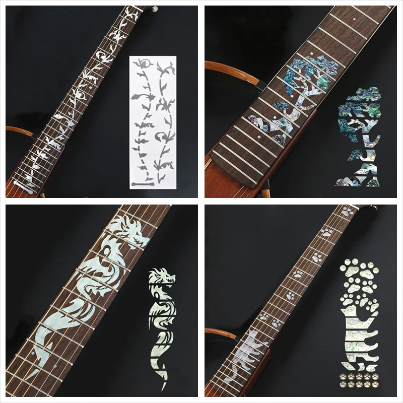 acoustic guitar fretboard stickers