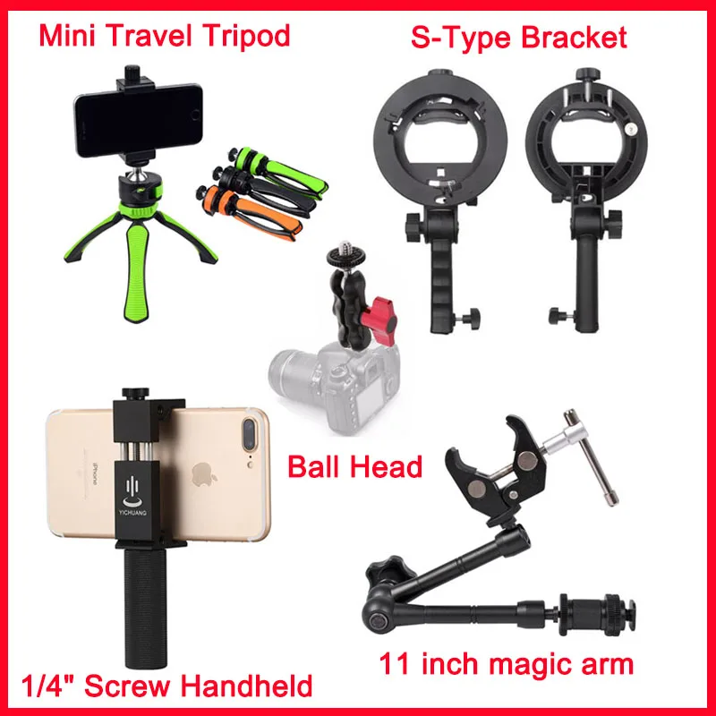 Купить Фотоаппарат и фото Selfie Stick Mini Travel Tripod Holder For Phone 14 Screw Handheld 9849