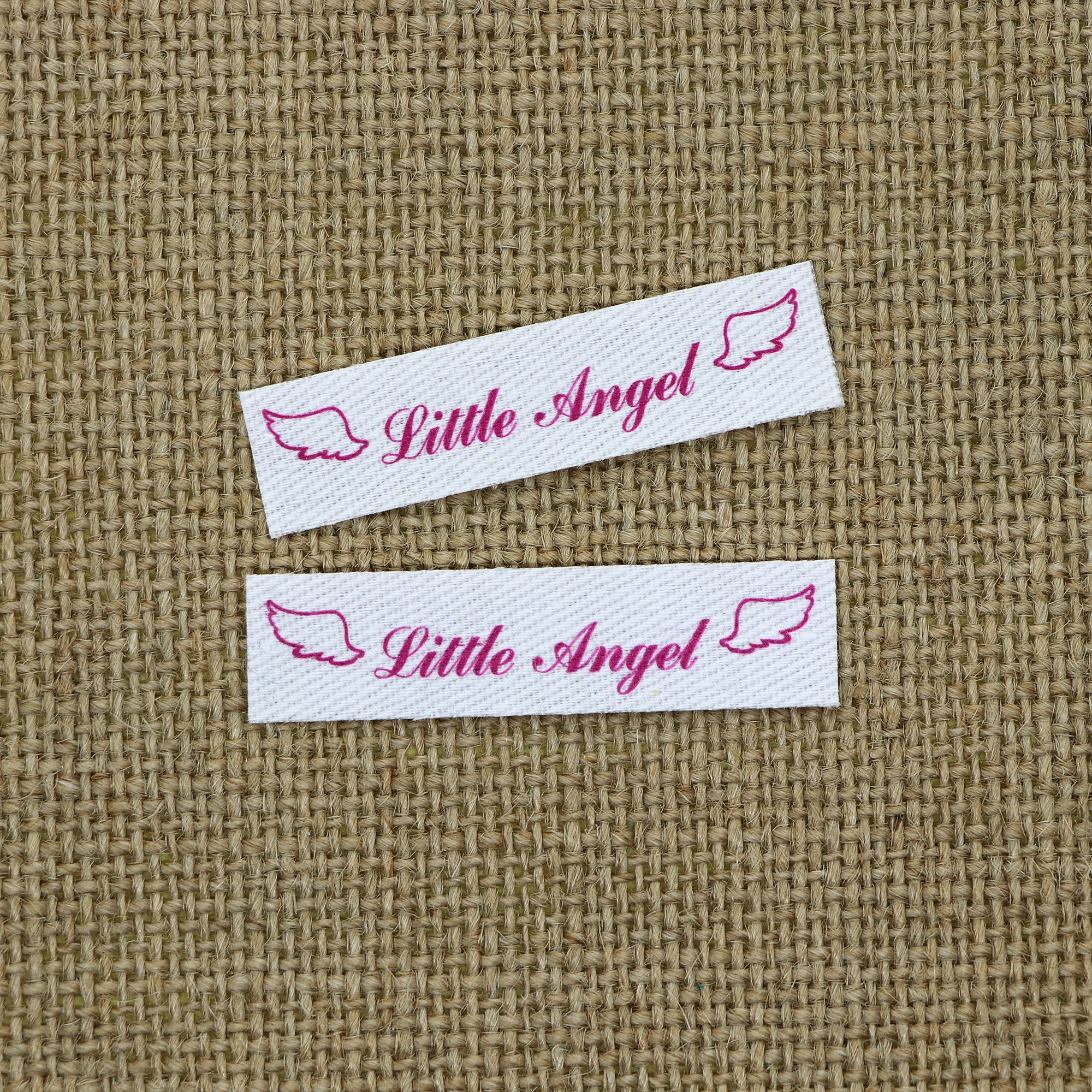 20x50mm Iron On Labels,Cotton With Logo or Text Sewing Label,tags for  knitted things,Custom