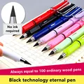 No ink Eternal pen cute detachable new pencil HB Erasable pencil Student writing pen Art pen kids Painting pen mechanical pencil