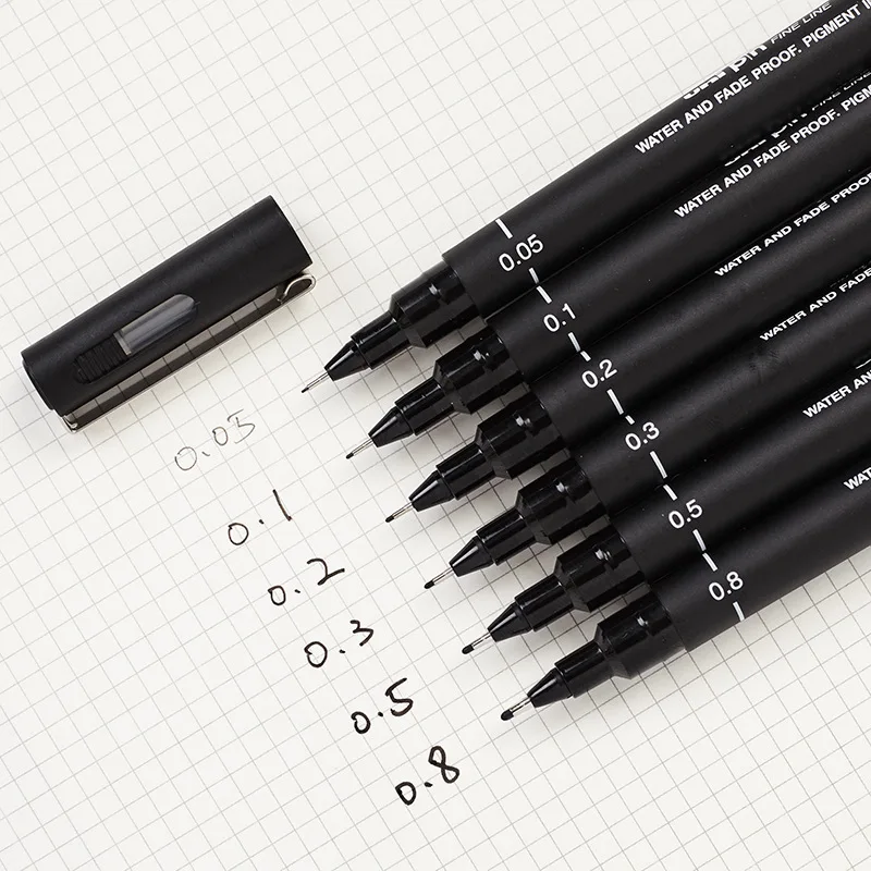 3 pcs/lot 0.3mm Fine Gel Pens Chinese Elegant Black Finance Needle Pens For  Writing Office School Supplies Kawaii Stationery Pen