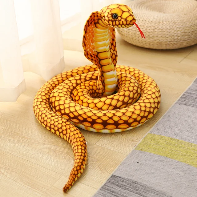 yellow stuffed snake