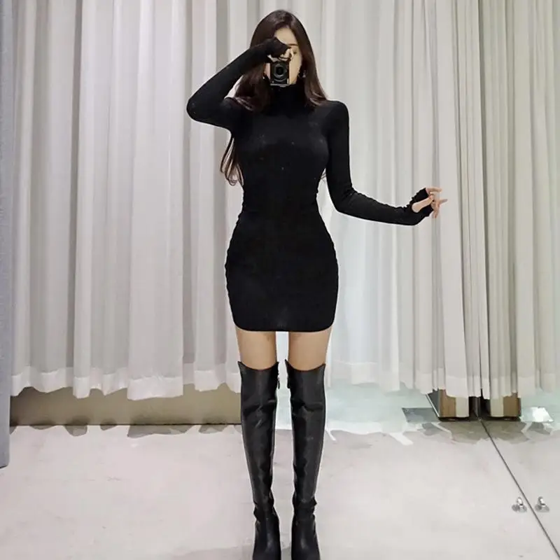 Korean Sexy Winter Womens Knitting 