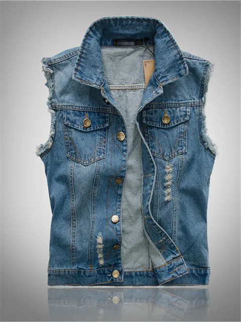 New 2022 Mens Sleeveless Jeans Jacket 
