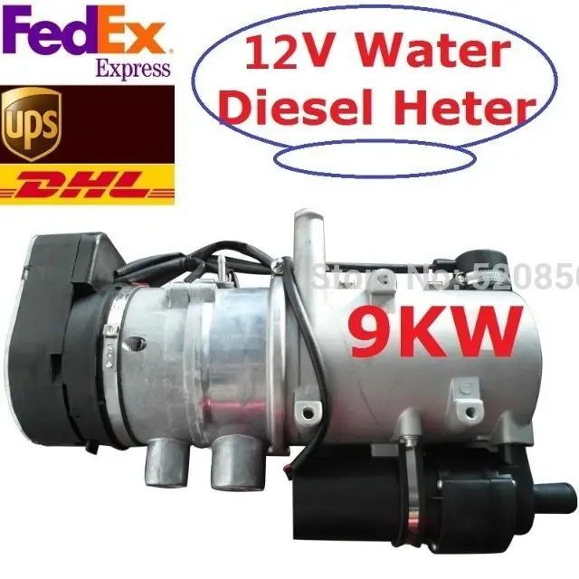 Free Shipping 9kw 12V Water Diesel Type For Bus Truck RV Motorhome Similar With Truma And Webasto Parking Heater-animated-img