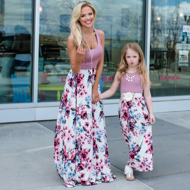 2021 Family Matching Maxi Dress Mom 