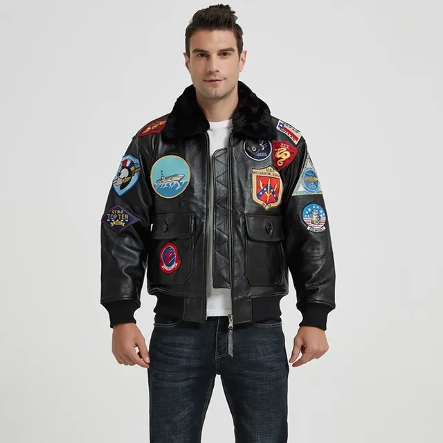 military style leather jackets