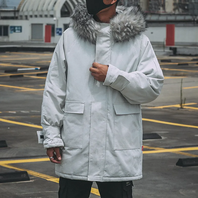קנו ז'קטים | Long Parka Men Fashion Fur 