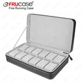 FRUCASE Black Watch Box 6/12 Grids PU Leather Watch Case Watch Storage Box for Quartz Watcches Jewelry Boxes Display Best Gift preview-6