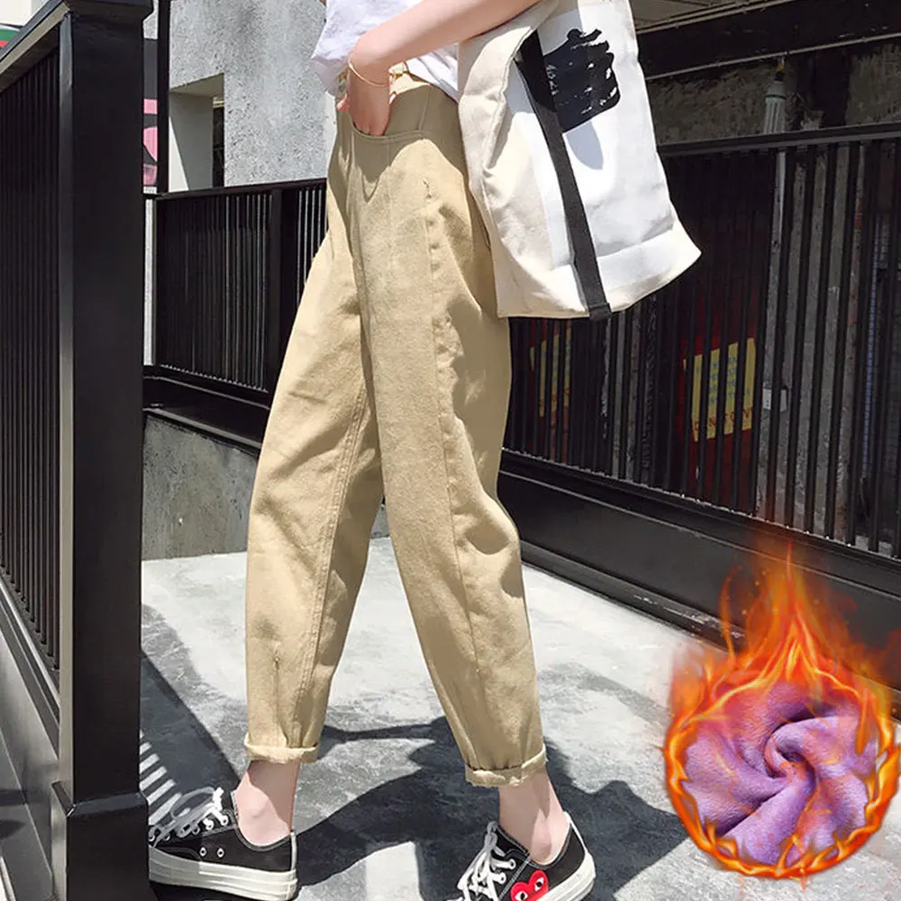 women's boyfriend khaki pants