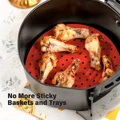 Air Fryer Lined Silicone Pad 7.5/8/8.5/9 Inch Square Round Heat-Resistant Non-slip Reusable Pot Mat Kitchen Accessories Gadgets preview-5