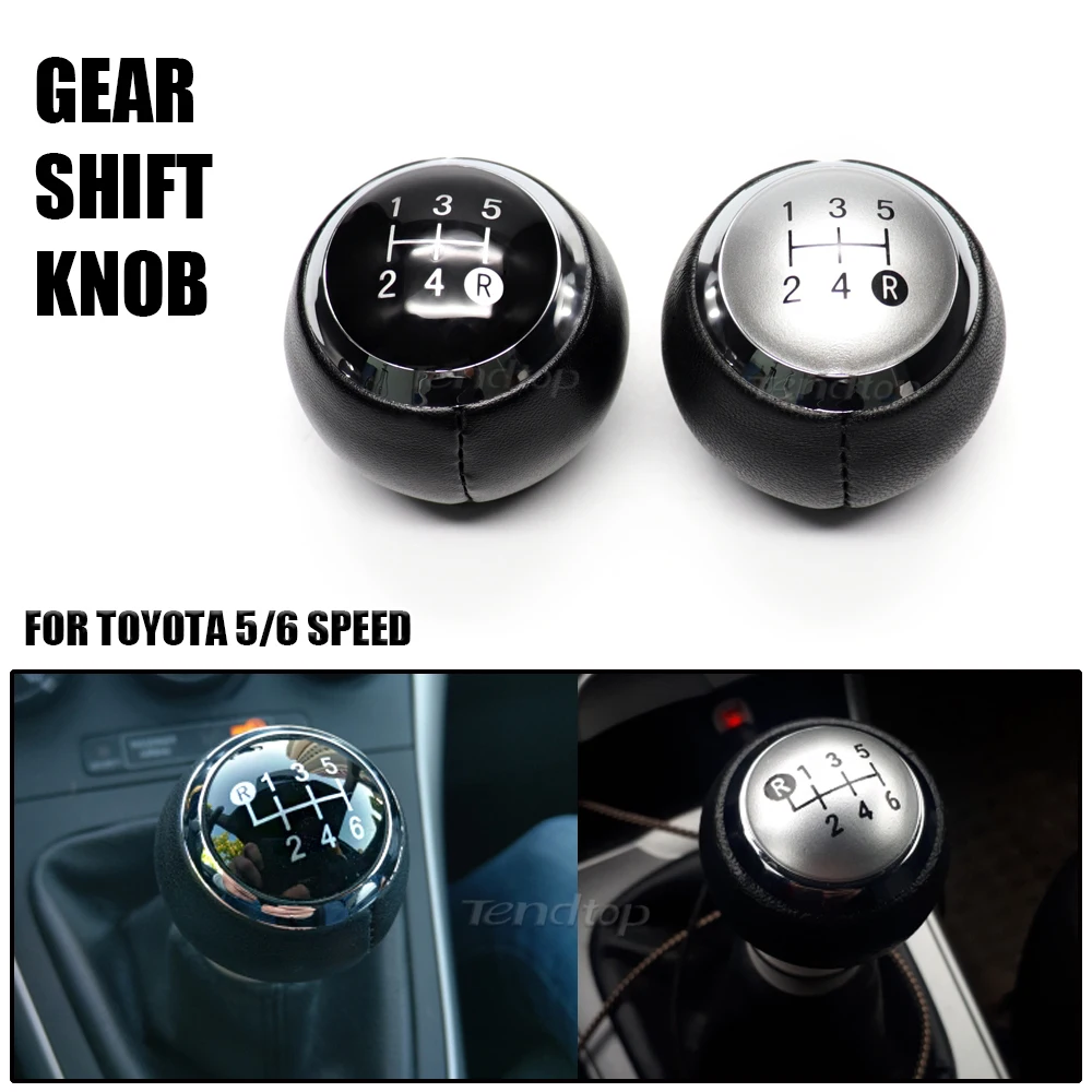 Gear Shift Knob, 5 Speed Lever Gear Stick Shift Knob For Corolla Aygo Verso  Yaris Avensis