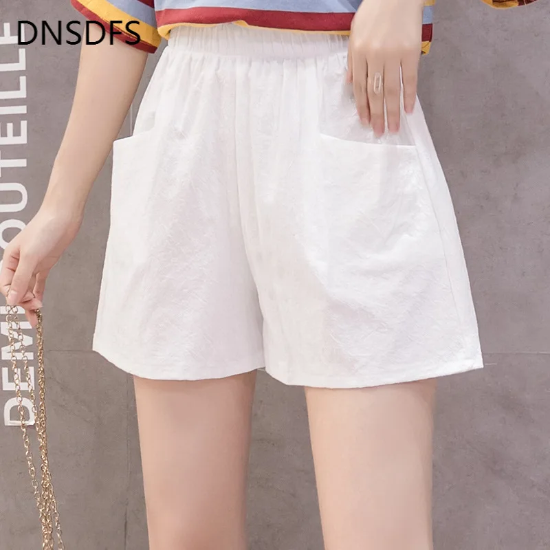 women's plus size linen shorts