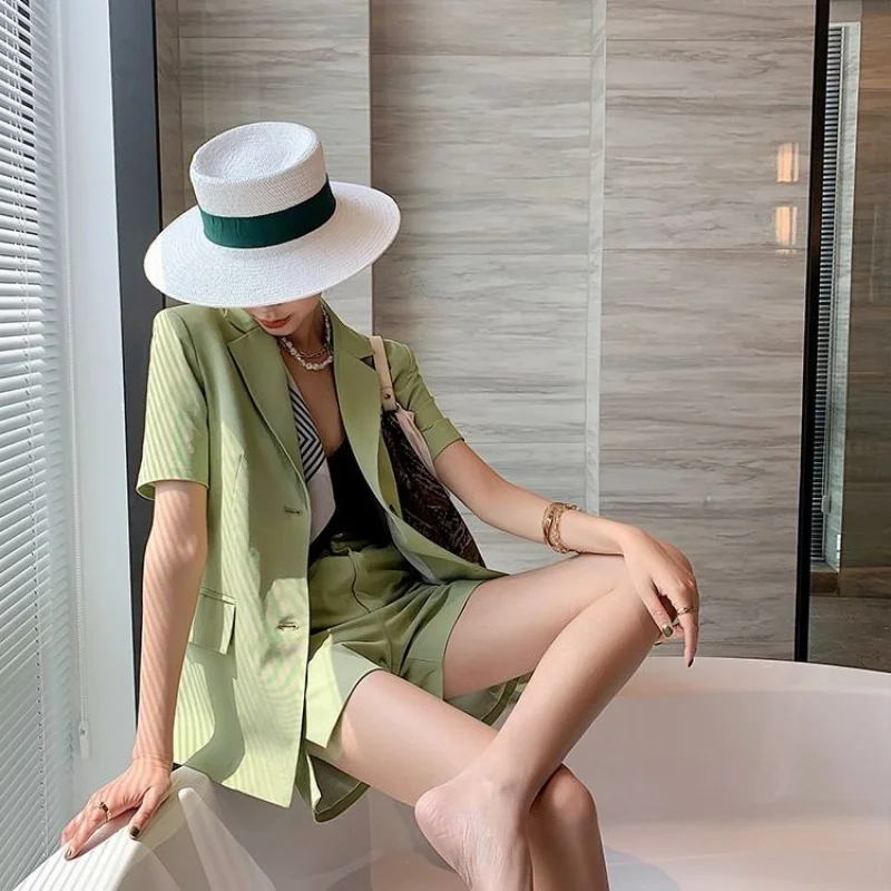 womens shorts and jacket